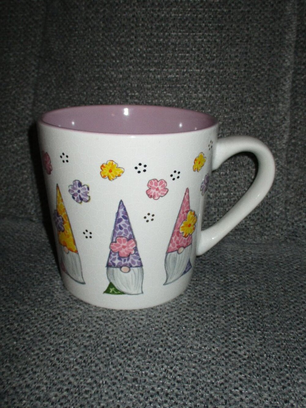 Seeds & Sunshine GNOME Mug - Ceramic - Faux Crazing Large Sz 18oz NWOT